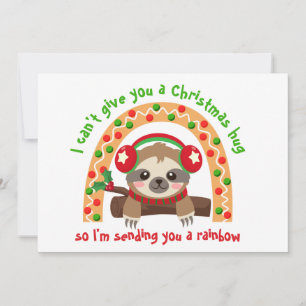 Cartão De Festividades Enviando-te um Natal Arco-Íris