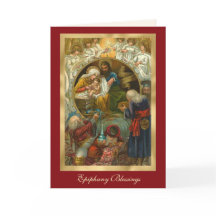 Epifania Religiosa Três Rezando Jesus