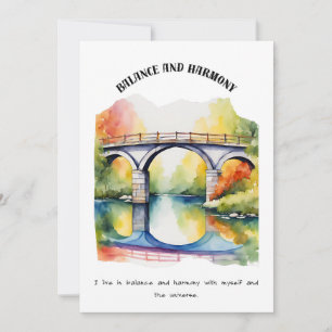 CARTÃO DE FESTIVIDADES EQUILÍBRIO E HARMONIA