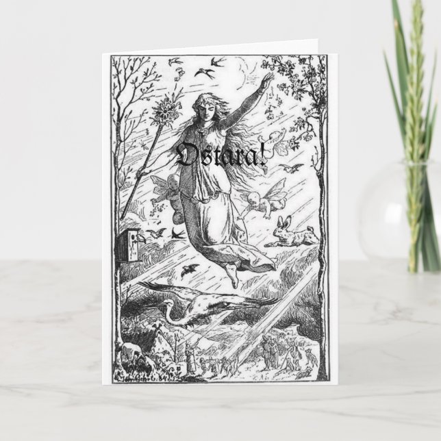 Cartão De Festividades Equinócio de primavera de Ostara (Frente)