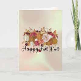 Cartão De Festividades Equipe de colheita de abóbora