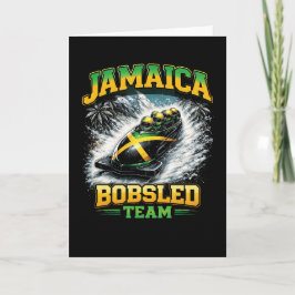 Cartão De Festividades Equipe Jamaicana de Bobslê