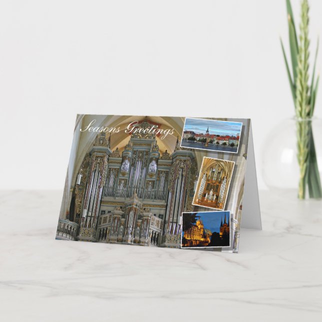 Cartão De Festividades Erfurt Prediger Church organ (Frente)