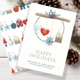 Cartão De Festividades Escandinavo Pensava Natal Personalizado