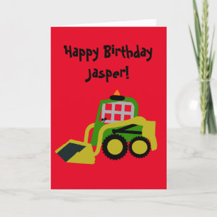 Cartão De Festividades Escavador Bobcat