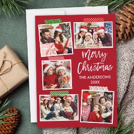 Cartão De Festividades Escoteiro Feliz Artesanato de Natal Vermelho