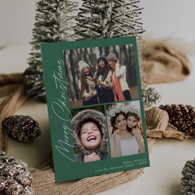 Cartão De Festividades Escrita festiva feliz natal (Criador carregado)