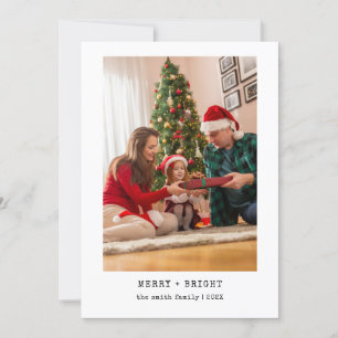Cartão De Festividades Escritor de máquinas minimalista Foto simples de N