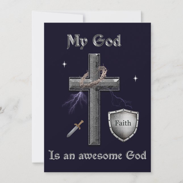 Cartão De Festividades Escritura de bíblia (Frente)