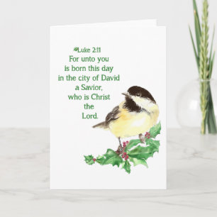 Cartão De Festividades Escritura do Sticker de Escritura de Natal Cristã