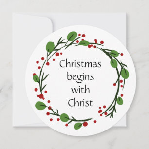 Cartão De Festividades Escritura do Sticker de Escritura de Natal Cristão