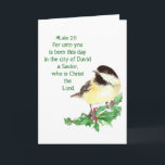 Cartão De Festividades Escritura do Sticker de Escritura de Natal Cristão<br><div class="desc">Escritura do Sticker de Escritura de Natal Cristão</div>
