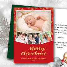 Escuro Dourado Elegante Flocos de Neve Moderno Ver