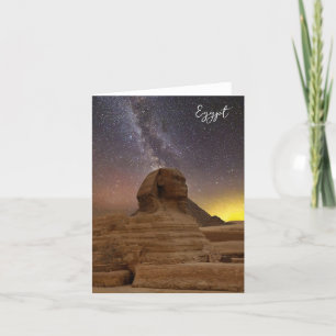 Cartão De Festividades Esfinge Excelente De Giza