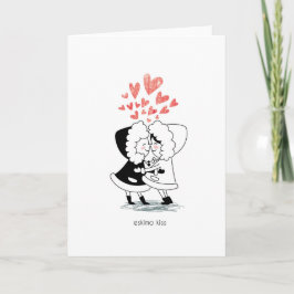 Cartão De Festividades Eskimo Kiss