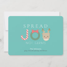 Espalhar JOY Reindeer Máscara Azul