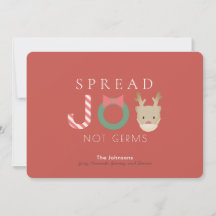 Espalhe Joy Reindeer Mask Natal Vermelho