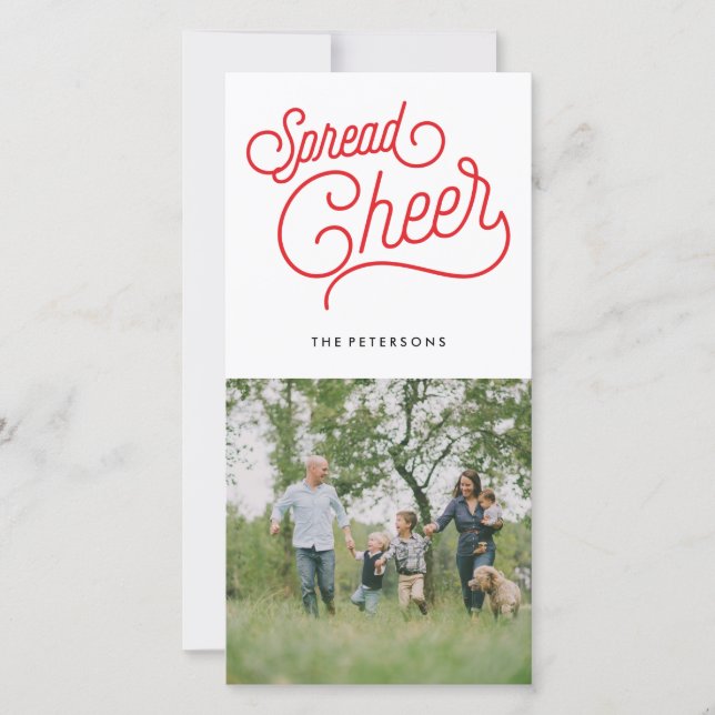 Cartão De Festividades Espalhe o elogio (Frente)