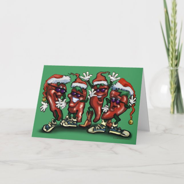 Cartão De Festividades Especiarias de Natal (Frente)