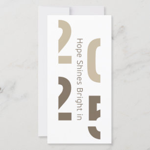 Cartão De Festividades Esperança brilha em 2025