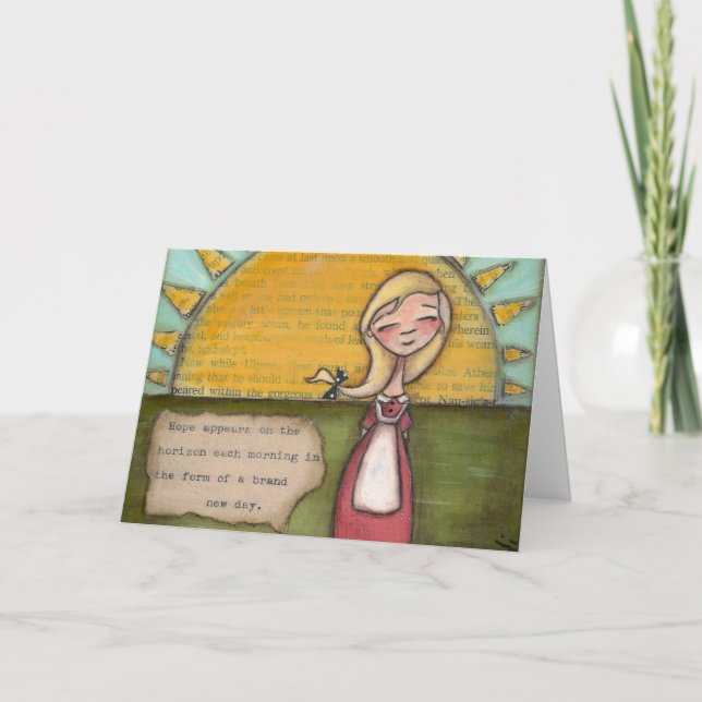 Cartão De Festividades Esperança - Saudação (Frente)