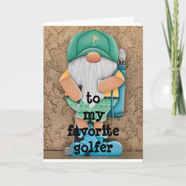 CARTÃO DE FESTIVIDADES ESPERO QUE O NATAL *ESTEJA ATÉ PAR* FAV GOLFER (Frente)