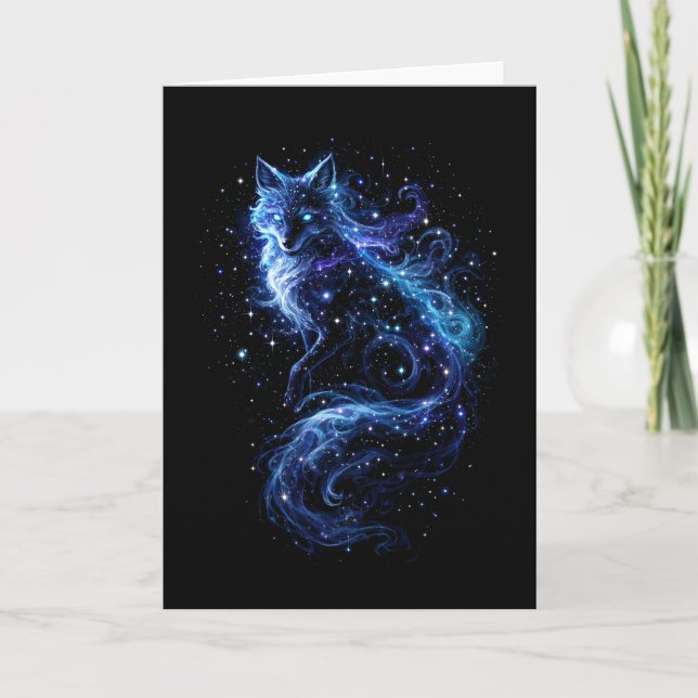 Cartão De Festividades Espírito da Raposa Celestial (Frente)
