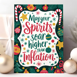 Cartão De Festividades Espíritos Engraçados Mais alto Do Soar Do Que Nata