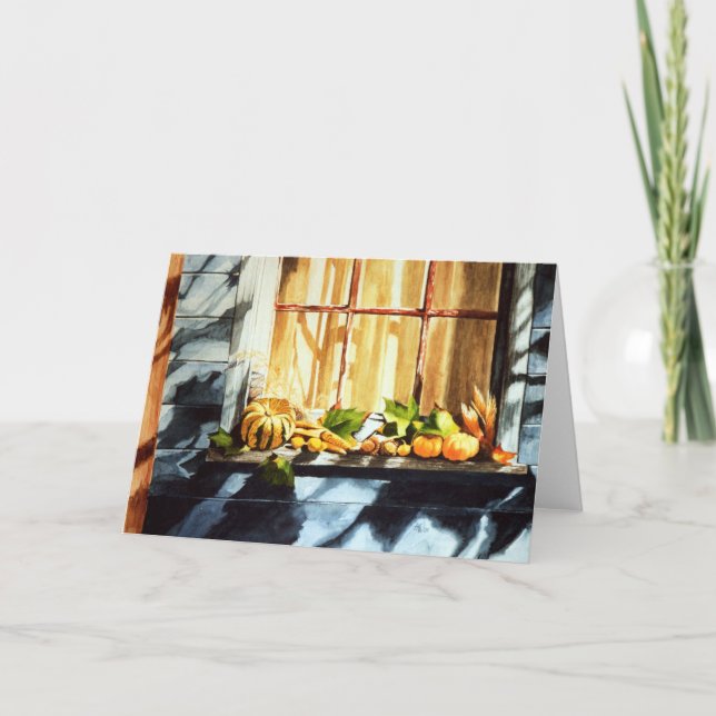 Cartão De Festividades Esplendor de outono (Frente)