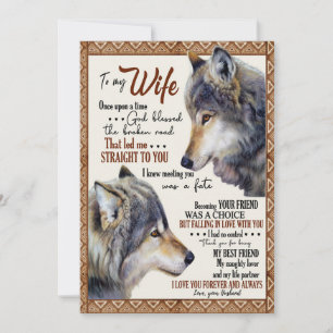 Cartão De Festividades Esposa Amo-Te Para A Minha Esposa Para Sempre