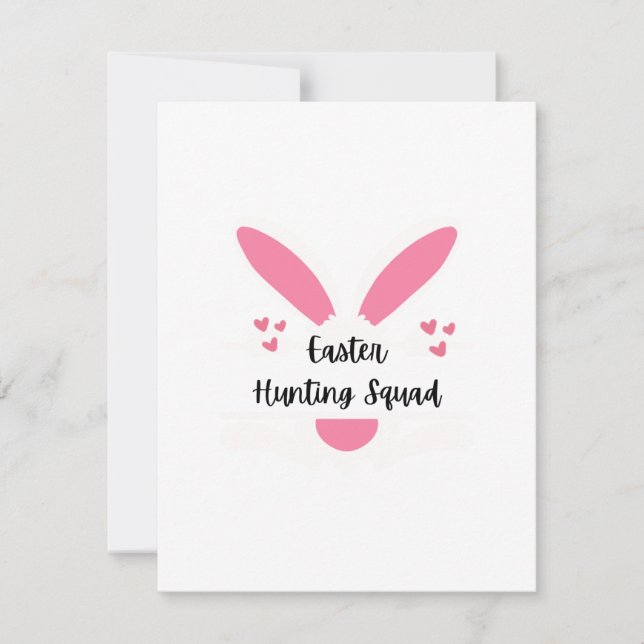 Cartão De Festividades Esquadrão de caça de páscoas em um (Frente)