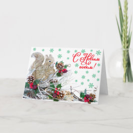Cartão De Festividades Esquadrão de Cegueira de Natal Russo
