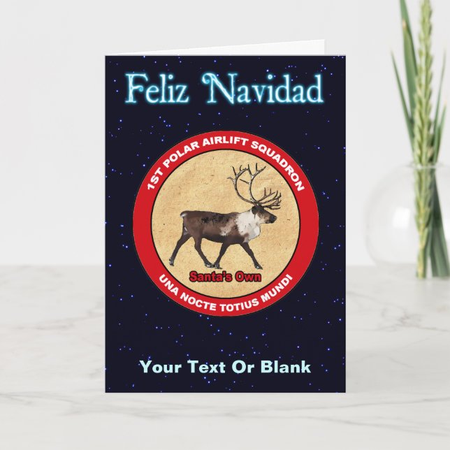 Cartão De Festividades Esquadrão de Reindeer de papais noeis - Feliz Navi (Frente)