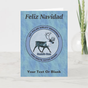 Cartão De Festividades Esquadrão de Transporte Aéreo Polar Nº 1 do Papai 