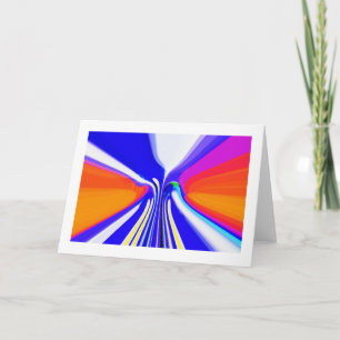 Cartão De Festividades Esqui no pôr do sol