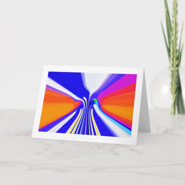 Cartão De Festividades Esqui no pôr do sol (Frente)