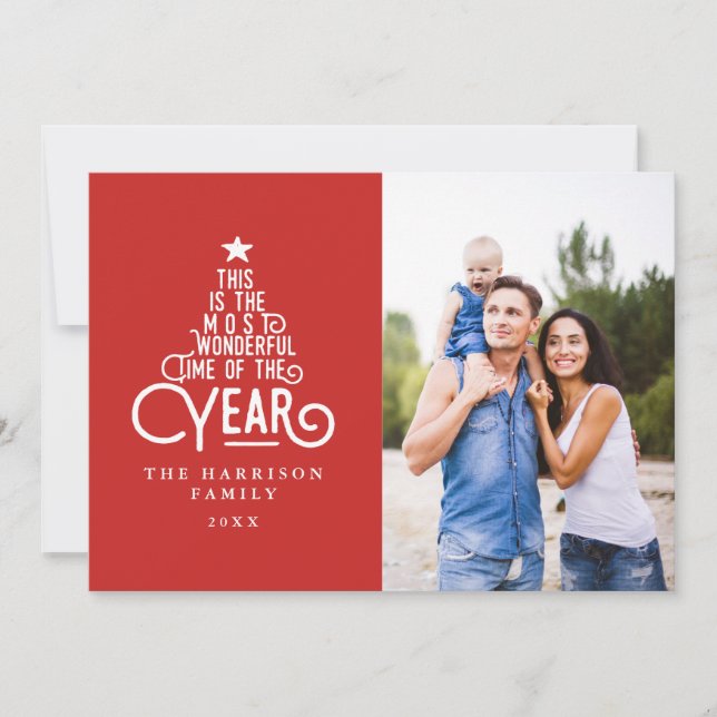 Cartão De Festividades Esta é a época mais maravilhosa do ano (Frente)