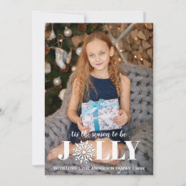 Cartão De Festividades Esta é a estação | Foto em preto e branco