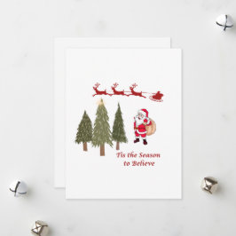 Cartão De Festividades Esta é a estação para acreditar em um