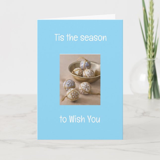 CARTÃO DE FESTIVIDADES *ESTA É A PLACA SECULAR DE NATAL SEASON* (Frente)