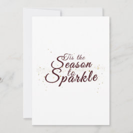 Cartão De Festividades Esta é a temporada para Sparkle, elegância de Nata