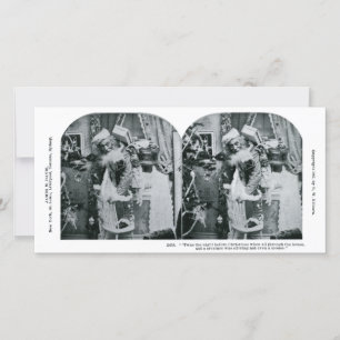 Cartão De Festividades Esta foi a noite antes do Natal Stereoview 1897