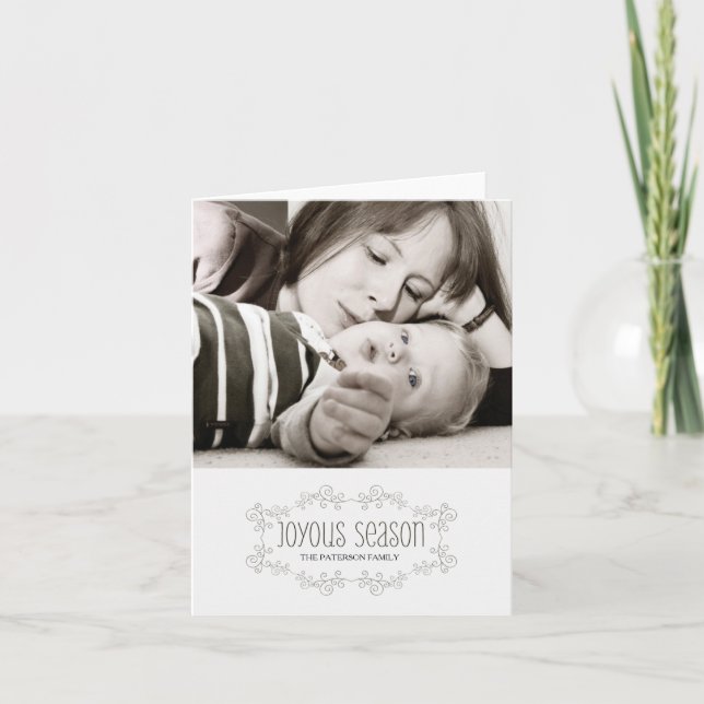 Cartão De Festividades estação alegre (Frente)