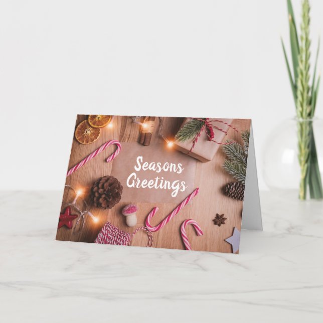 CARTÃO DE FESTIVIDADES *ESTAÇÕES VARIANDO* PARA QUALQUER UM ESTE ANO! COM (Frente)