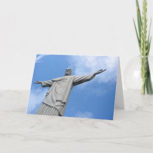 Cartão De Festividades estátua do rio
