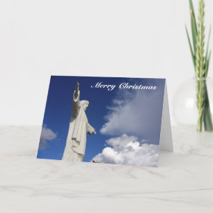 Cartão De Festividades estátua do xmas do xco