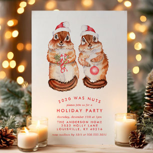 Cartão De Festividades Este Ano Foi Louco Festa de Natal do Esquilo