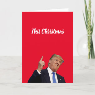 Cartão De Festividades Este Natal vai ser enorme, Trump satire.