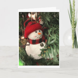 Cartão De Festividades ESTE PEQUENO BONECo DE NEVE QUER DIZER *FELIZ NATA