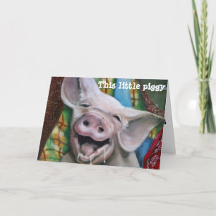 CARTÃO DE FESTIVIDADES ESTE PEQUENO NATAL PIGGY DESEJA